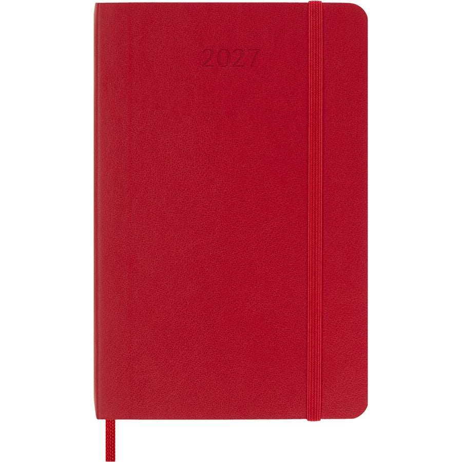 2027 Moleskine Weekly Pocket Diary Red