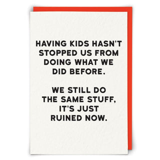 Ruined Now Greeting Card