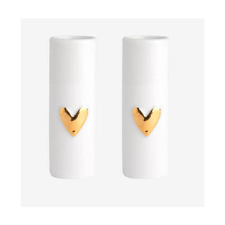 Gold Heart Mini Vases