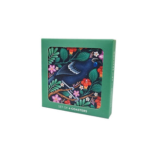 Kokako - Set of 4 Coasters