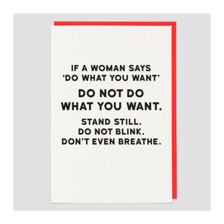 Don't Breathe Greeting Card