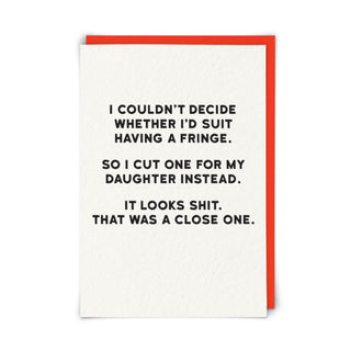Cut Fringe Greeting Card