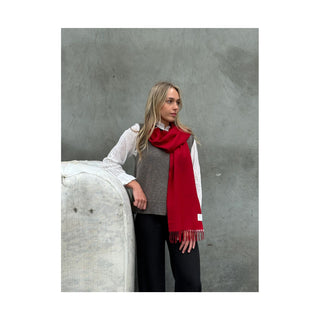 Merino Scarf 25 cm - Scarlet