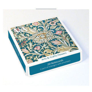 Arts & Crafts Flowers 20 Pkt - Notecards