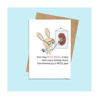 This Crap Will Pass Greeting Card