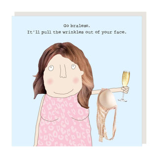 Braless Greeting Card