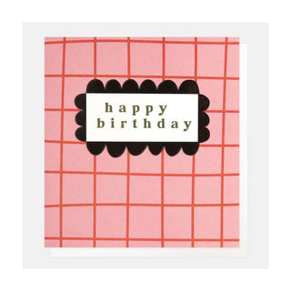 Happy Birthday Pink & Orange Greeting Card