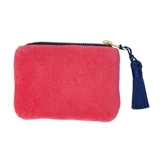 Velvet Coin Purse Pink