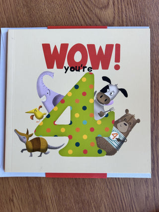Wow! you're 4 Birthday Booklet